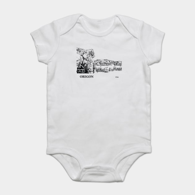 Oregon USA Baby Bodysuit by Lakeric